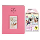 Fujifilm Instax Mini 10X1  shiny star Instant Film With 128-sheet Album for mini film (FLAMINGO PINK)