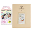 Fujifilm Instax Mini 10X1  shiny star Instant Film With 128-sheet Album for mini film (beige)