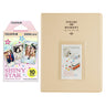 Fujifilm Instax Mini 10X1  shiny star Instant Film With 128-sheet Album for mini film (beige)