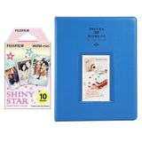 Fujifilm Instax Mini 10X1  shiny star Instant Film With 128-sheet Album for mini film (cobalt blue)