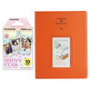 Fujifilm Instax Mini 10X1  shiny star Instant Film With 128-sheet Album for mini film (orange)