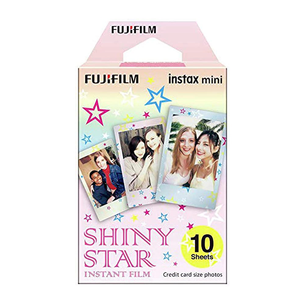 Fujifilm Instax Mini 10X1  shiny star Instant Film with 64-Sheets Album For Mini Film 3 inch (blush pink)
