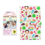 Fujifilm Instax Mini 10X1 shiny star Instant Film with 96-sheet Album for mini film Dessert
