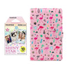Fujifilm Instax Mini 10X1  shiny star Instant Film with 96-sheet Album for mini film  (Flamingo watermelon)