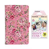 Fujifilm Instax Mini 10X1 shiny star Instant Film with 96-sheet Album for mini film Pink rose