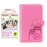 Fujifilm Instax Mini 10X1 shiny star Instant Film with 96-sheet Album for mini film Flamingo pink