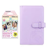Fujifilm Instax Mini 10X1  shiny star Instant Film with 96-sheet Album for mini film (Lilac purple)