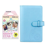 Fujifilm Instax Mini 10X1  shiny star Instant Film with 96-sheet Album for mini film (Sky blue)