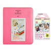 Fujifilm Instax Mini 10X1  shiny star Instant Film with Instax Time Photo Album 64 Sheets (FLAMINGO PINK)