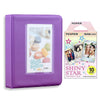 Fujifilm Instax Mini 10X1  shiny star Instant Film with Instax Time Photo Album 64 Sheets (Violet Purple)