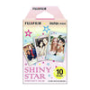 Fujifilm Instax Mini 10X1  shiny star Instant Film with Instax Time Photo Album 64 Sheets (charcoal grey)