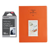 Fujifilm Instax Mini 10X1 Monochrome Instant Film With 128-sheet Album for mini film (orange)