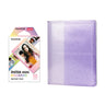 Fujifilm Instax Mini 10X1 macaron Instant Film with 64-Sheets Album For Mini Film 3 inch lilac purple