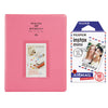 Fujifilm Instax Mini 10X1 airmail Instant Film With 128-sheet Album for mini film (FLAMINGO PINK)