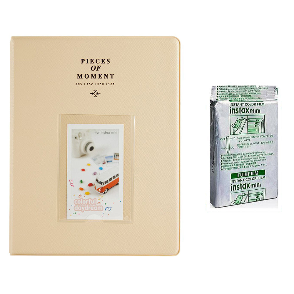 Fujifilm Instax Mini 10X1 airmail Instant Film With 128-sheet Album for mini film Beige