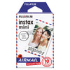 Fujifilm Instax Mini 10X1 airmail Instant Film with 64-Sheets Album For Mini Film 3 inch (charcoal gray)