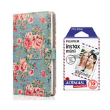 Fujifilm Instax Mini 10X1 airmail Instant Film with 96-sheet Album for mini film Blue rose