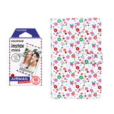 Fujifilm Instax Mini 10X1 airmail Instant Film with 96-sheet Album for mini film Flower