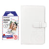Fujifilm Instax Mini 10X1 airmail Instant Film with 96-sheet Album for mini film (lce white)