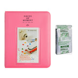 Fujifilm Instax Mini 10X1 airmail Instant Film with Instax Time Photo Album 64 Sheets Flamingo pink