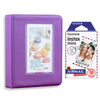 Fujifilm Instax Mini 10X1 airmail Instant Film with Instax Time Photo Album 64 Sheets (Violet Purple)