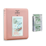 Fujifilm Instax Mini 10X1 airmail Instant Film with Instax Time Photo Album 64 Sheets Blush pink