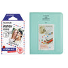 Fujifilm Instax Mini 10X1 airmail Instant Film with Instax Time Photo Album 64 Sheets (cobalt blue)