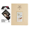 Fujifilm Instax Mini 10X1 black border Instant Film With 128-sheet Album for mini film (beige)