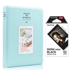 Fujifilm Instax Mini 10X1 black border Instant Film With 128-sheet Album for mini film (ice blue)