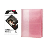Fujifilm Instax Mini 10X1 black border Instant Film with 64-Sheets Album For Mini Film 3 inch