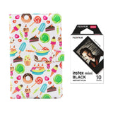 Fujifilm Instax Mini 10X1 black border Instant Film with 96-sheet Album for mini film Dessert