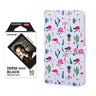Fujifilm Instax Mini 10X1 black border Instant Film with 96-sheet Album for mini film Flamingo catus