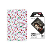 Fujifilm Instax Mini 10X1 black border Instant Film with 96-sheet Album for mini film Fower