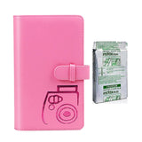 Fujifilm Instax Mini 10X1 black border Instant Film with 96-sheet Album for mini film Flamingo pink