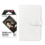 Fujifilm Instax Mini 10X1 black border Instant Film with 96-sheet Album for mini film lce white