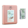 Fujifilm Instax Mini 10X1 black border Instant Film with Instax Time Photo Album 64 Sheets (blush pink)