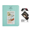 Fujifilm Instax Mini 10X1 black border Instant Film with Instax Time Photo Album 64 Sheets (ice blue)