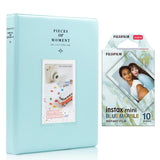 Fujifilm Instax Mini 10X1 blue marble Instant Film With 128-sheet Album for mini film Ice blue