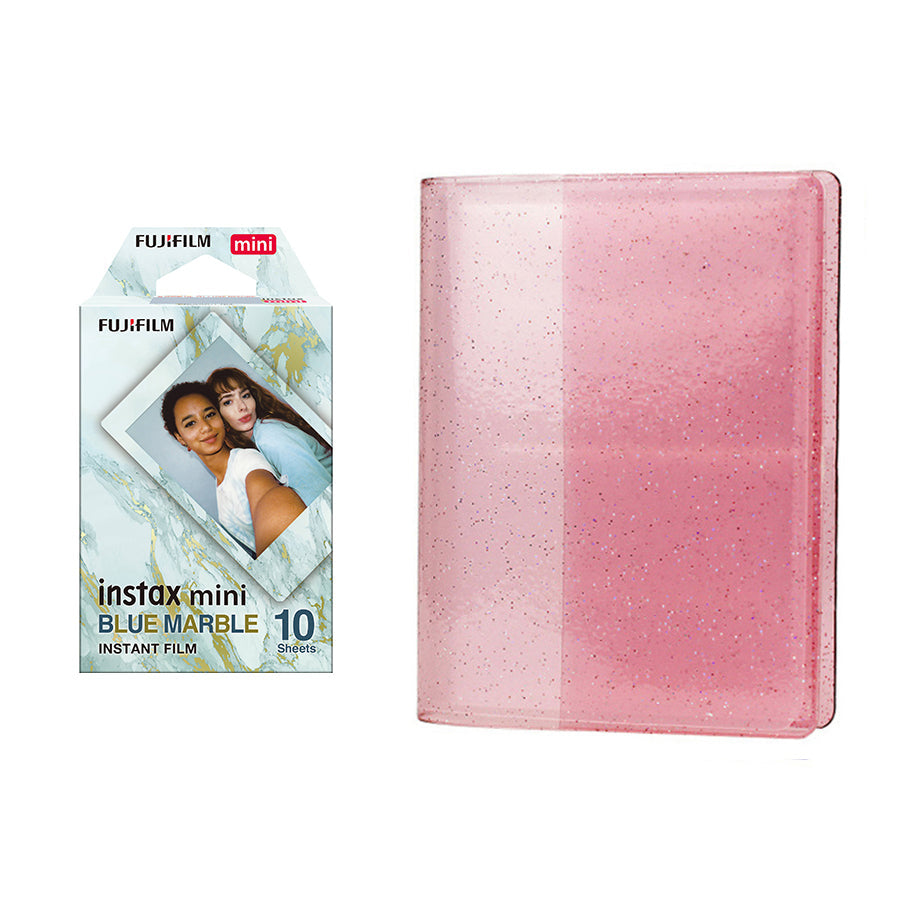 Fujifilm Instax Mini 10X1 blue marble Instant Film with 64-Sheets
