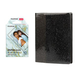 Fujifilm Instax Mini 10X1 blue marble Instant Film with 64-Sheets Album For Mini Film 3 inch