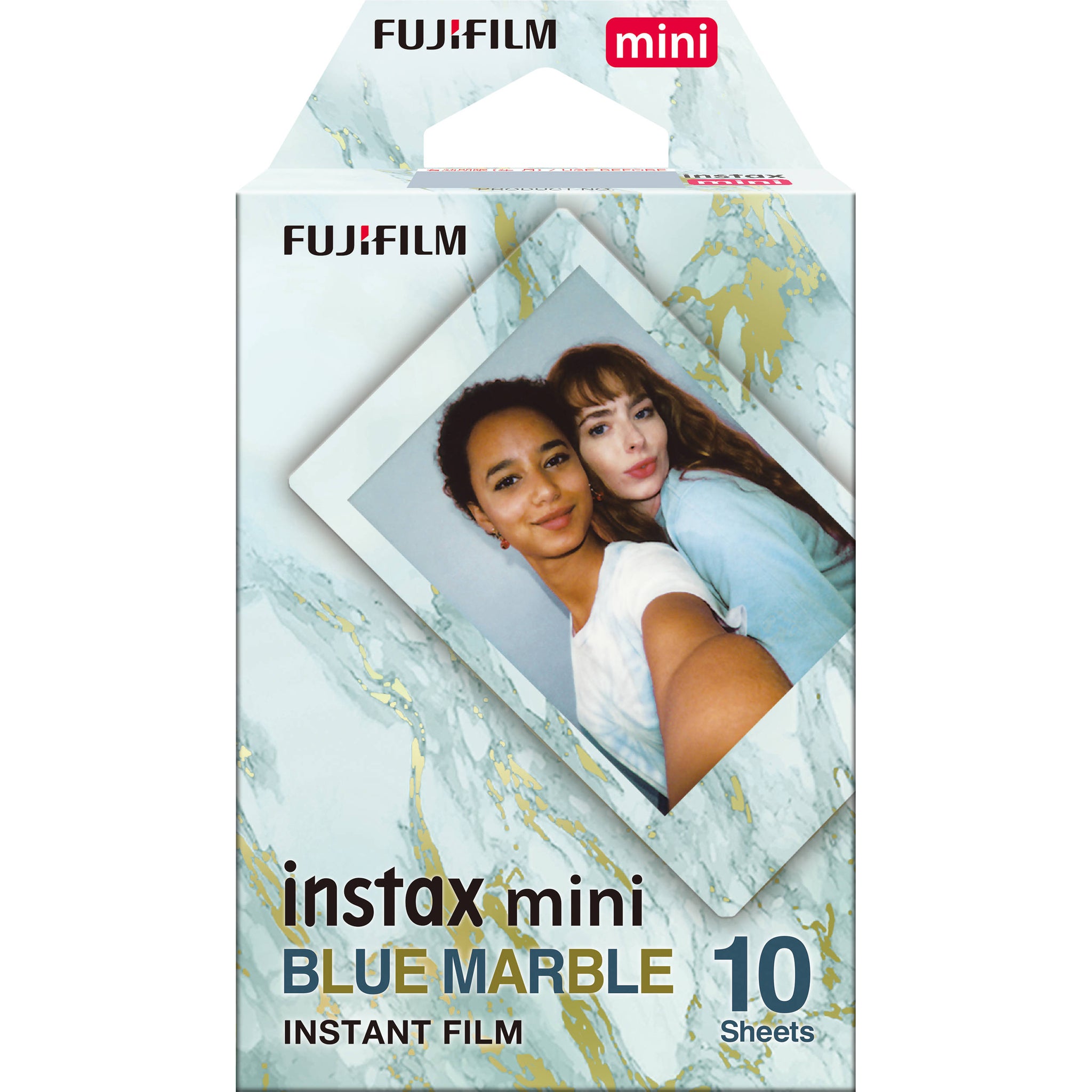 Fujifilm Instax Mini 10X1 blue marble Instant Film with 96-sheet Album for mini film  (Blue rose)