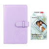 Fujifilm Instax Mini 10X1 blue marble Instant Film with 96-sheet Album for mini film (Lilac purple)