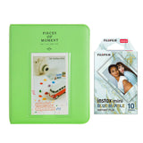 Fujifilm Instax Mini 10X1 blue marble Instant Film with Instax Time Photo Album 64 Sheets