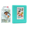 Fujifilm Instax Mini 10X1 blue marble Instant Film with Instax Time Photo Album 64 Sheets (Mint Green)