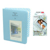 Fujifilm Instax Mini 10X1 blue marble Instant Film with Instax Time Photo Album 64 Sheets (Water Blue)