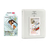 Fujifilm Instax Mini 10X1 blue marble Instant Film with Instax Time Photo Album 64 Sheets (ice white)