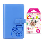 Fujifilm Instax Mini 10X1 candy pop Instant Film with 96-sheet Album for mini film Cobalt blue