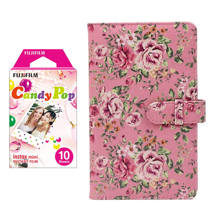Fujifilm Instax Mini 10X1 candy pop Instant Film with 96-sheet Album for mini film