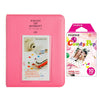 Fujifilm Instax Mini 10X1 candy pop Instant Film with Instax Time Photo Album 64 Sheets (FLAMINGO PINK)