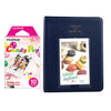 Fujifilm Instax Mini 10X1 candy pop Instant Film with Instax Time Photo Album 64 Sheets (Navy blue)